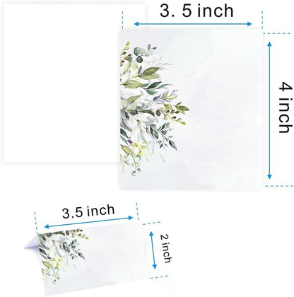 120 Pack place cards with Watercolor pattern Seating Place Cards for table setting table Weddings,Banquets,Dinner Parties,Name Cards