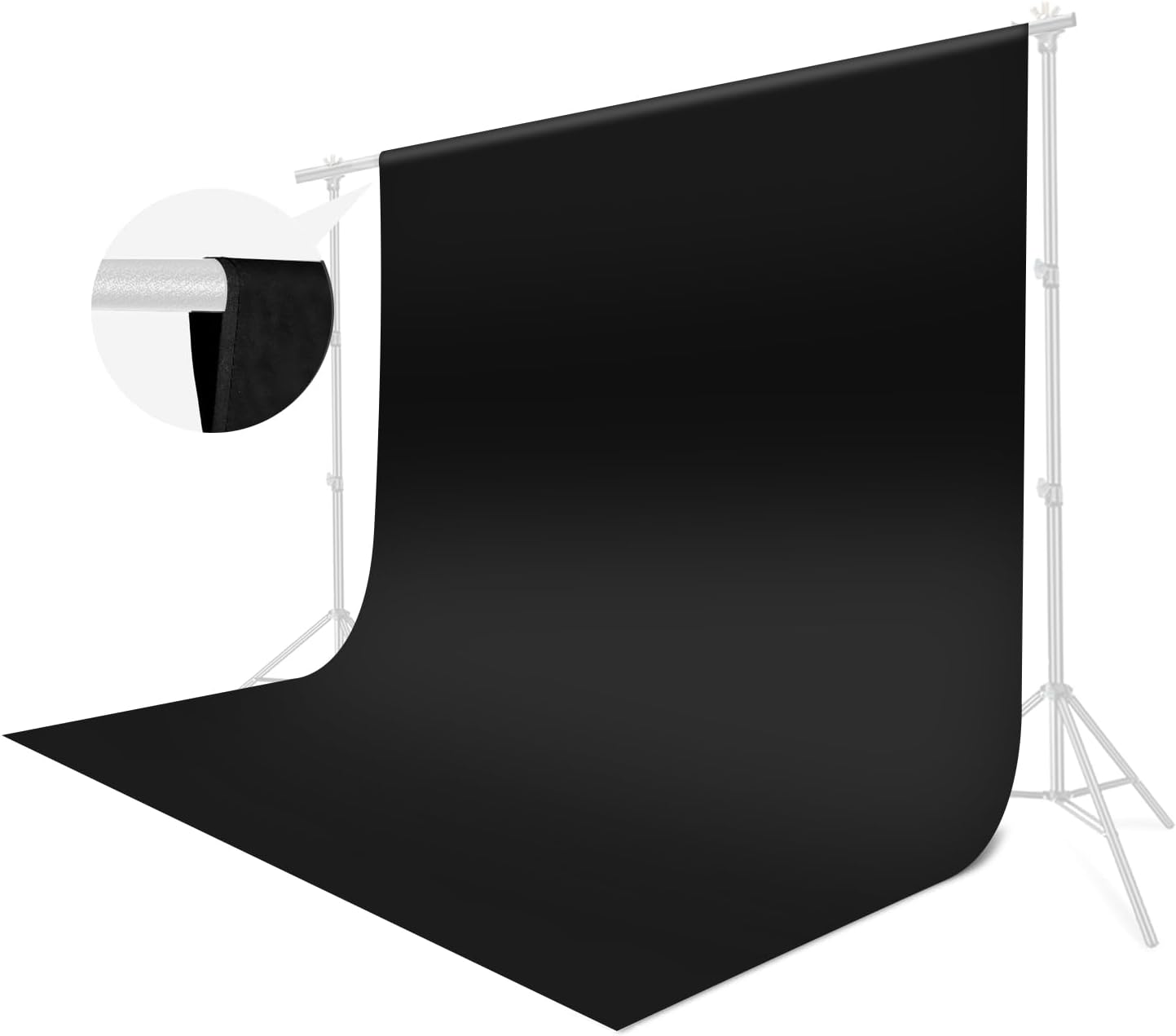 White Backdrop for Photoshoot, 10x10 ft Photo Backdrop Curtain Double-Side for Photography, Polyester Fabric White Background Screen for Photographic Studio Baby Picture Party Prop (Backdrop Only)