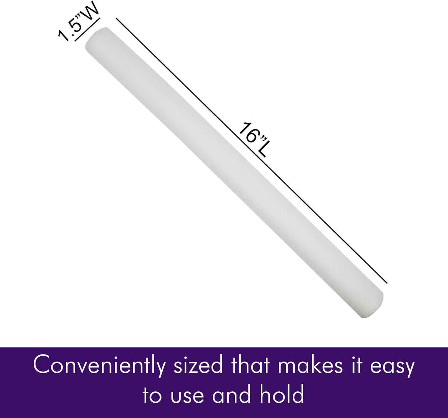 Pack of 12 Custom LED Party Foam Light Sticks Batons for Quinceaneras, Sweet 16, Bat Mitzvah, Parties, Birthdays, Guests, Party, Promotions 3 Color Lighting Modes Batteries 16"