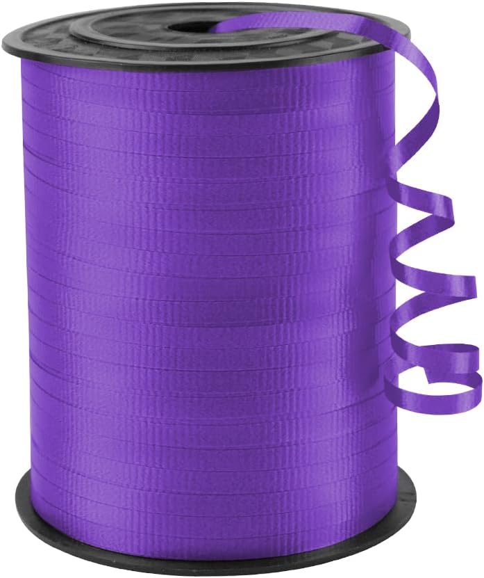 KMER LIFE White Crimped Curling Ribbon, 1/5" Wide x 500 Yards Christmas Curling Ribbons for Gift Wrapping, Party Decoration, Balloon String, Crafting, Balloon Ribbons for Florist Flower (1 Roll)