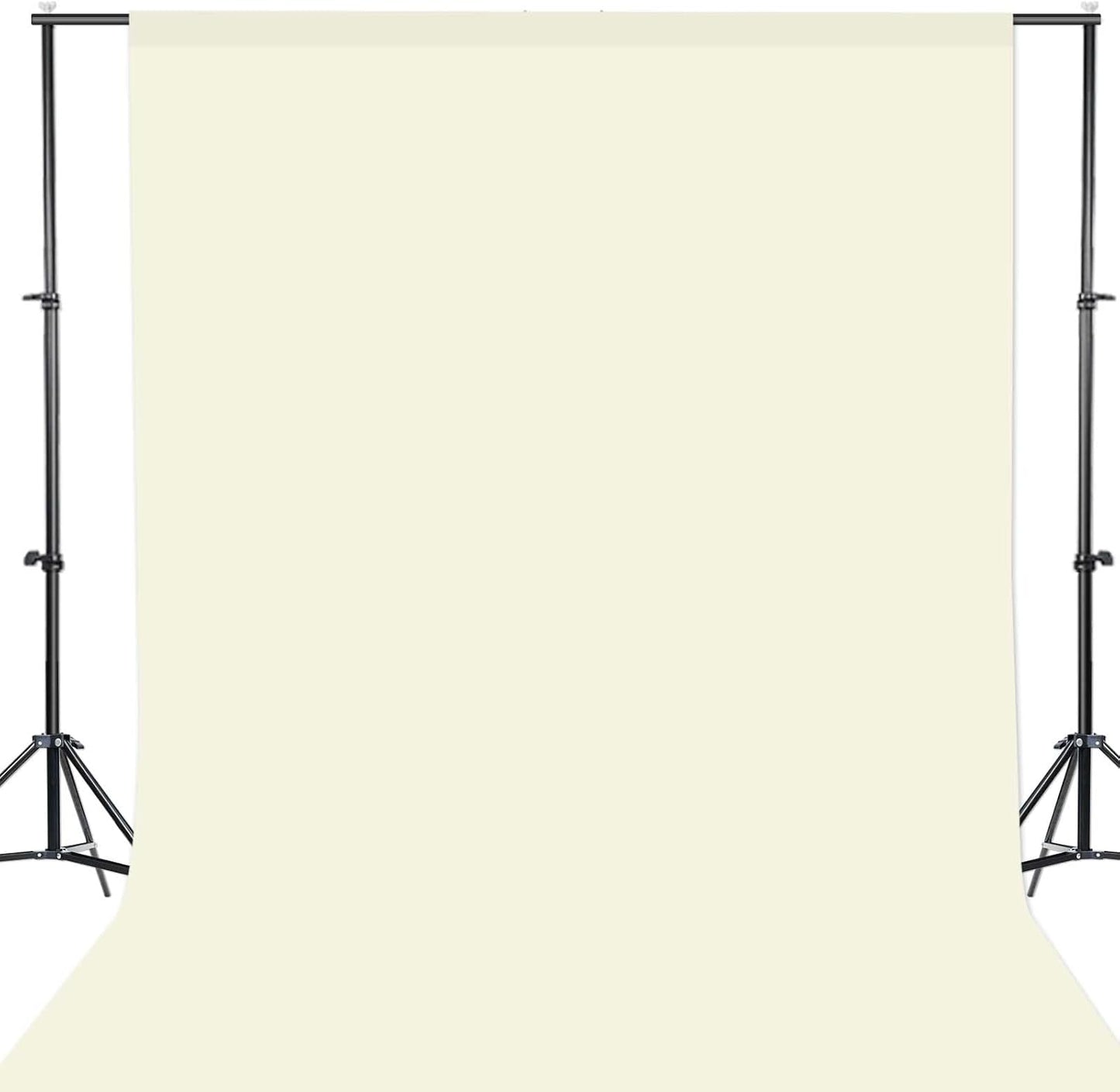 GFCC 8FTX10FT White Backdrop Background for Photography Photo Booth Backdrop for Photoshoot Background Screen Video Recording Parties Curtain