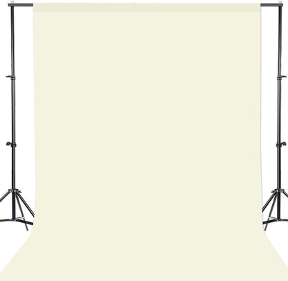 GFCC 8FTX10FT White Backdrop Background for Photography Photo Booth Backdrop for Photoshoot Background Screen Video Recording Parties Curtain