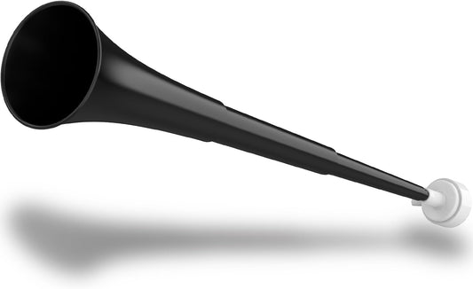 Collapsible Stadium Horn 24 Inch Vuvuzela Plastic Trumpet Blow Horns Noise makers for Sporting Events School Sports Football Games Party Supplies Favors Accessories (Black)