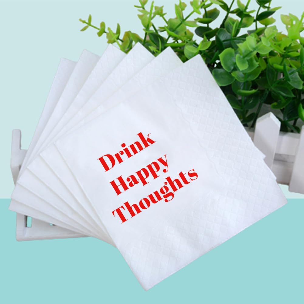 Funny Cocktail Napkins 100Pcs Funny Quotes Saying Disposable Paper Party Napkins 4.5 x 4.5 Two-ply (I Feel Sorry For People Who Don’t Know Us Napkins)