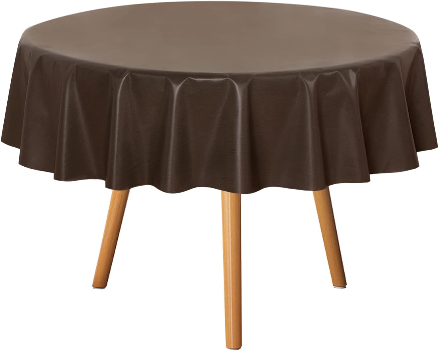 sancua Clear Plastic 100% Waterproof Tablecloth - 54 x 78 Inch - Vinyl PVC Rectangle Table Cloth Protector Oil Spill Proof Wipe Clean Table Cover for Dining Tables, Parties & Camping, Crystal Clear