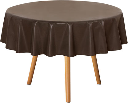sancua Clear Plastic 100% Waterproof Tablecloth - 54 x 78 Inch - Vinyl PVC Rectangle Table Cloth Protector Oil Spill Proof Wipe Clean Table Cover for Dining Tables, Parties & Camping, Crystal Clear
