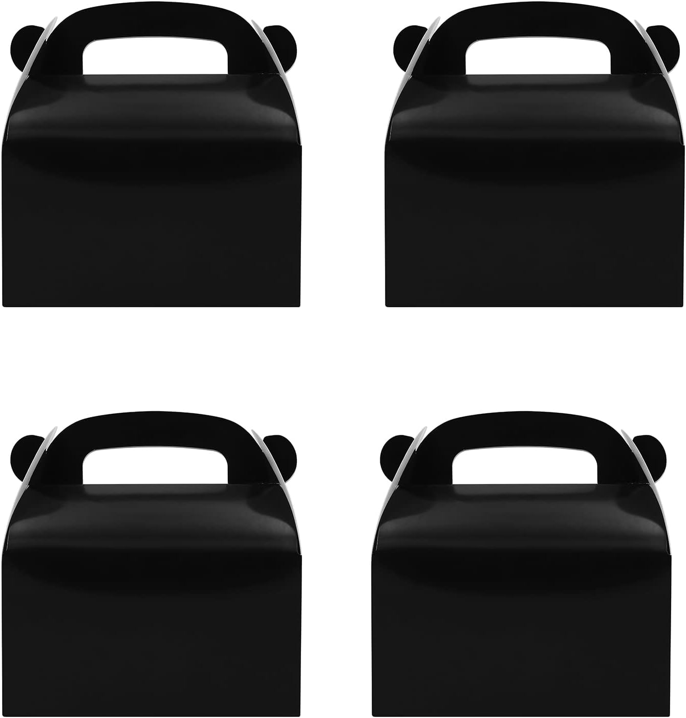30-Pack Yellow Party Favor Treat Boxes, Goodie Candy Box, Gable Paper Gift Boxes with Handles Perfect for Construction and Chic Yellow Submarine Party Decoration Supplies