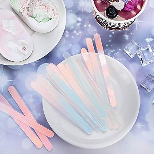 30 Pieces Acrylic Sticks Reusable Cakesicle Cake Pop Mold Mirror Ice Pop Sticks Ice Cream Cakesicle Mold for Home Cake Candy Gifts Party Craft