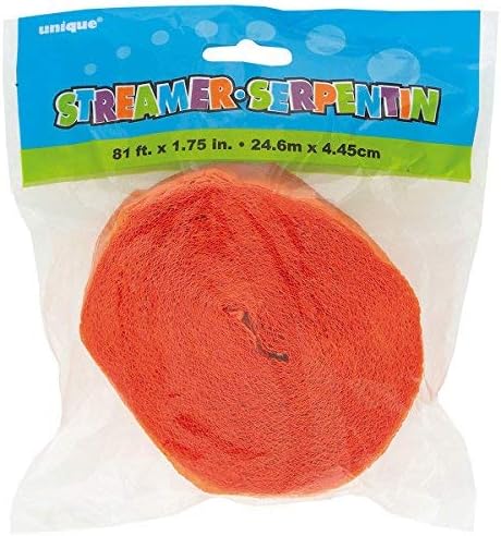 Unique Industries Crepe Paper Streamer, 81ft, Pastel Pink