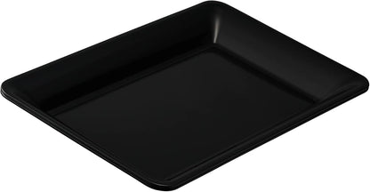 Plasticpro Plastic Serving Trays - Serving Platters Rectangle 10 X 14 Disposable Party Dish Crystal Clear Pack of 4