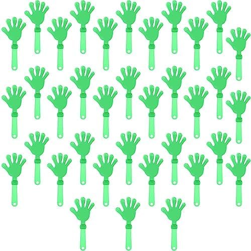 120 Pieces Coral Red Hand Clappers 7.5 Inch Clappers Noisemakers Noise Makers Plastic Clapper Party Favors Sporting Events Cheers Ball Dance Basketball Football Noisemakers （Coral Red）