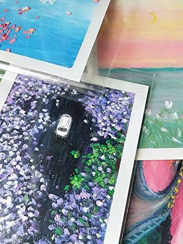 Delatanus 6''x 9'' Clear Cellophane Bags 1.6-mil,Fits A9 Envelopes 6X9 Inch Art Work Cards Photos Candy Treats Bakery Cookie Clear Cello Plastic Sleeve(100 Count)