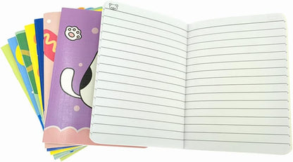 ALIMITOPIA 24pcs Mini Notebook Portable Pocket Notebook Journal Steno Memo MiniDaily NotePad,3.5X5 inches,24 sheets,College Ruled Pages(Cartoon Animals)