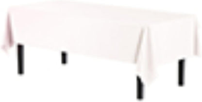 12-Pack Premium Plastic Tablecloth 54in. x 108in. Rectangle Table Cover - Dark Blue - Colors B