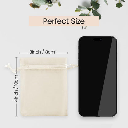 Meowoo 100PCS Organza Bags, 3x4in Small Mesh Bags Drawstring for Jewelry, Candy, Christmas, Sachets, Festivals, Bathroom Soaps, Makeup Organza, Wrapping Supplies(mixedcolor)