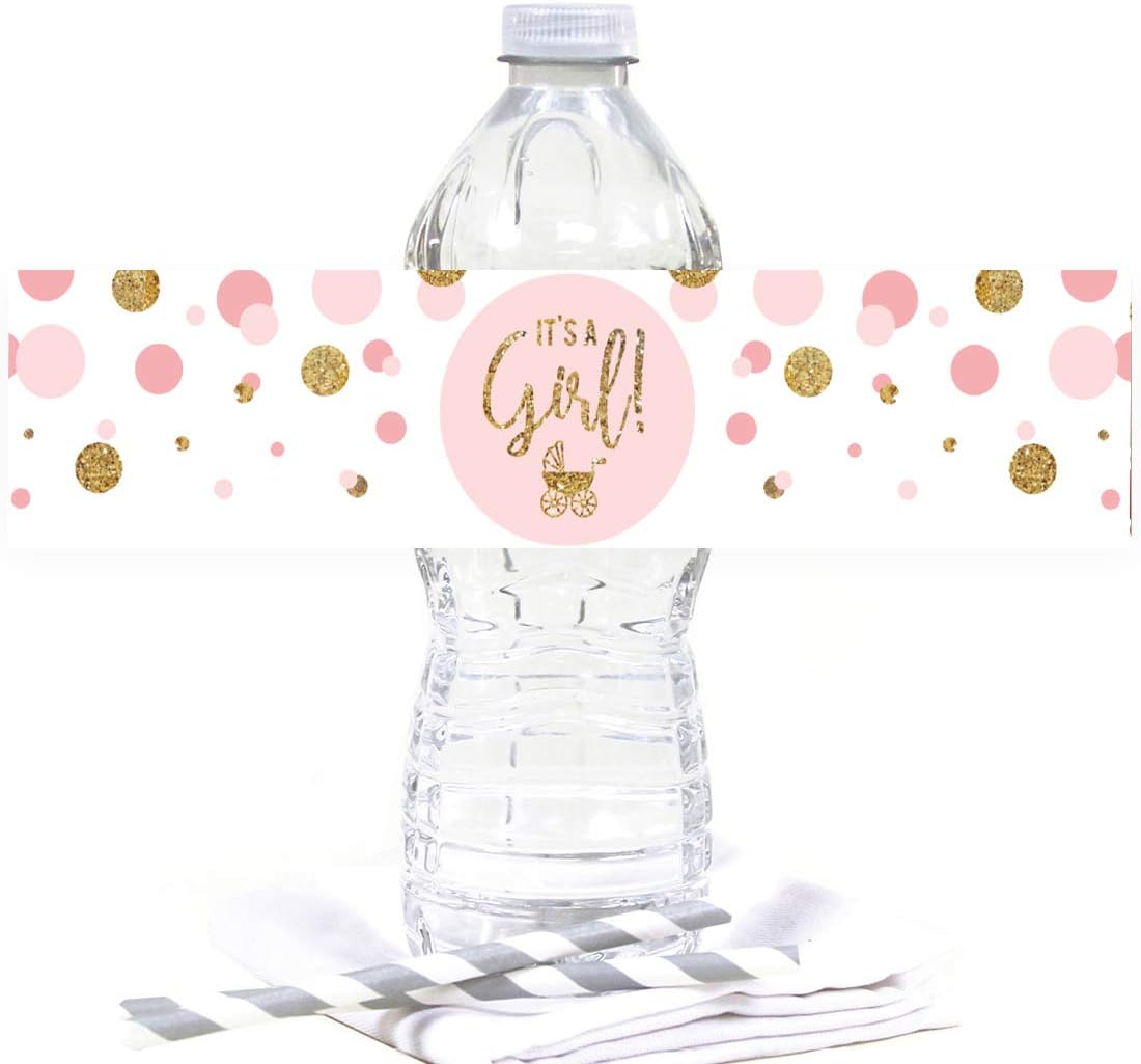Andaz Press Blush Pink Gold Glitter Girl Baby Shower, Printable Table Tent Place Cards, 20-Pack, Seat Placement Cards Blank Place Cards For Table Settings Name Cards for Wedding, Graduation Food Cards - Colors B