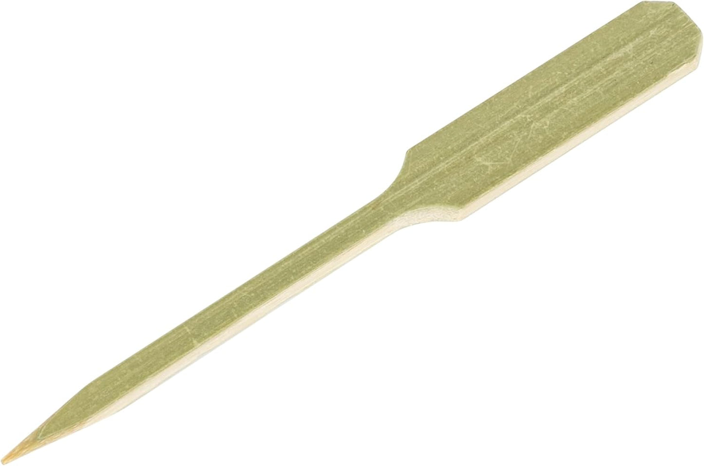 3.5 Inch Cocktail Picks, 100 Disposable Appetizer Skewers - Cylinder Top, Sturdy, Natural Bamboo Decorative Toothpicks, For Barbeques, Parties, Or Buffets