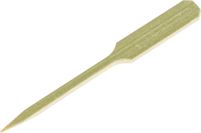 3.5 Inch Cocktail Picks, 100 Disposable Appetizer Skewers - Cylinder Top, Sturdy, Natural Bamboo Decorative Toothpicks, For Barbeques, Parties, Or Buffets