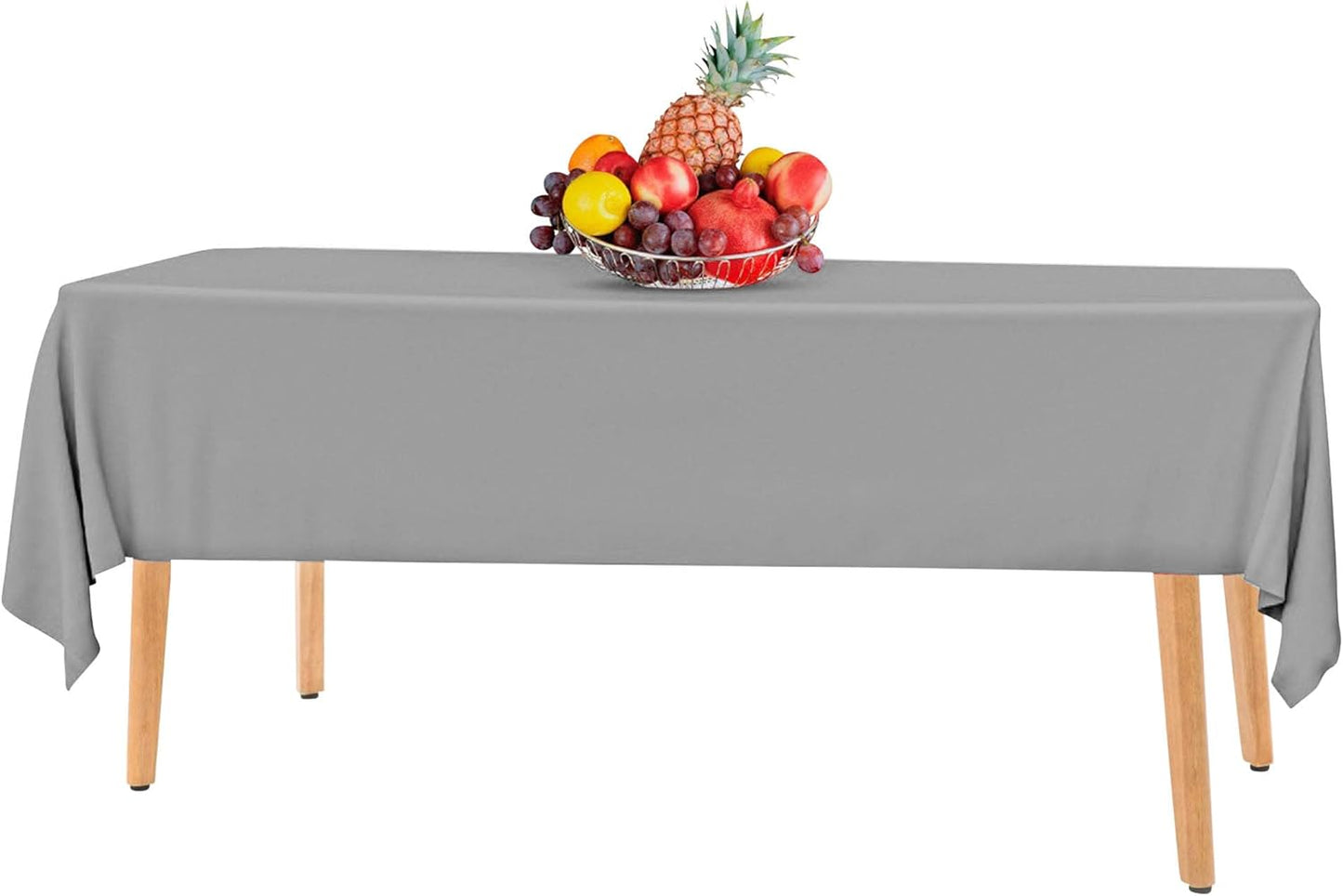 14 Pack Black 54 x 108 in. Rectangle Disposable Plastic Tablecloths - Smooth Decorative Covers for Parties, Weddings