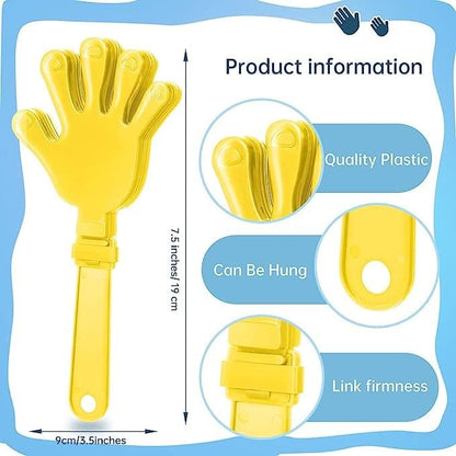 48 Pieces Royal Blue Hand Clappers 7.5 Inch Clappers Noisemakers Noise Makers Party Favors Plastic Clapper Sporting Events Cheers Ball Dance Basketball Football Noisemakers （Royal Blue）