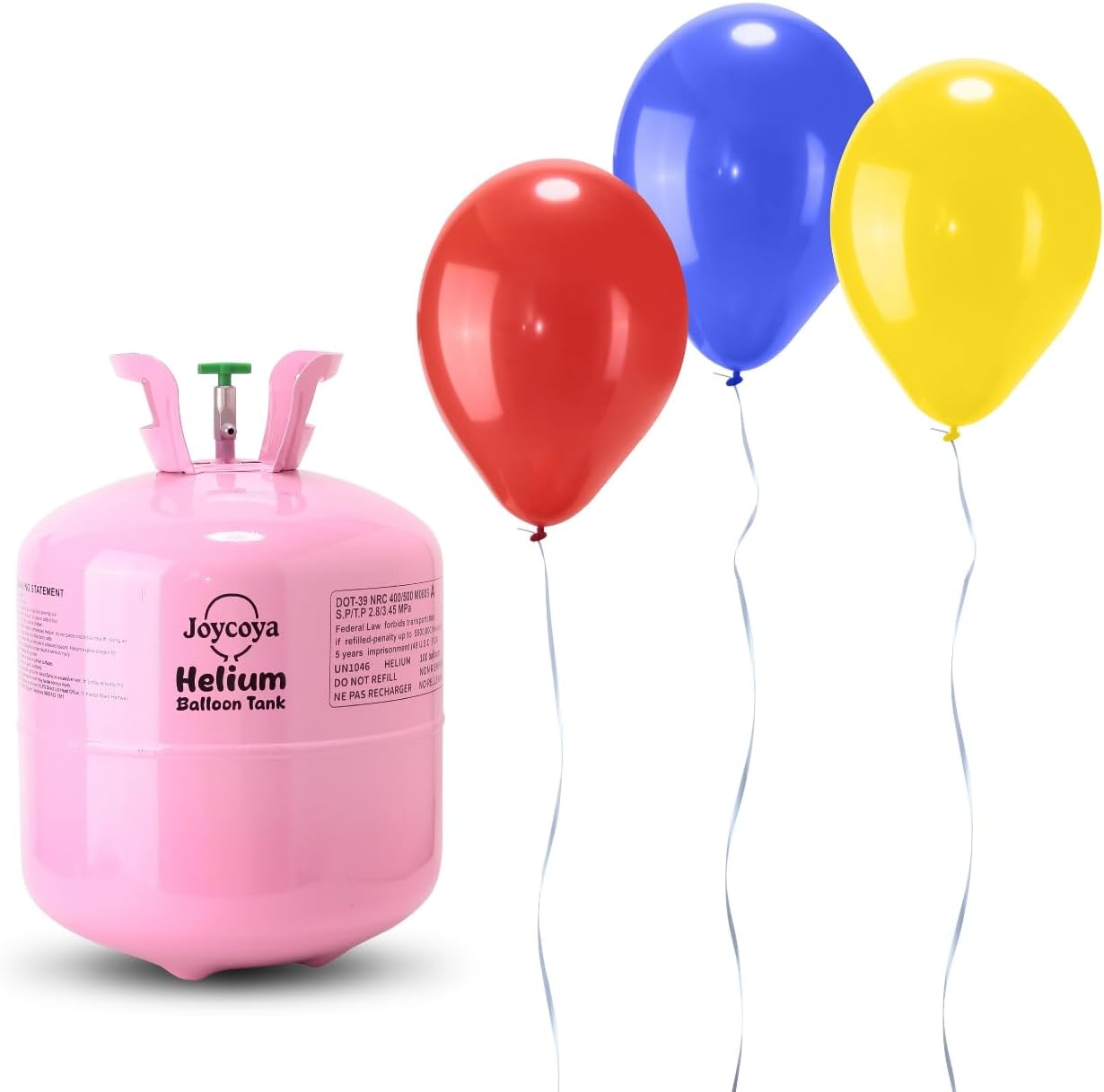 22L Helium Tank Kit for Balloons 1 Pack – Up to 100 Latex Balloons, Complete Party Balloon Kit with Ribbons, Easy Home Use for Birthday, Wedding, Baby Shower & Event Decorations