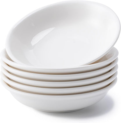 Dipping Bowls, Soy Sauce Dish Ceramic, 3 OZ Small Serving Bowls for Side Dishes Vintage Blue Stylish Design, Set of 6 Mini Appetizer Plates for Condiment Sushi Ketchup BBQ Party, 4 Inch