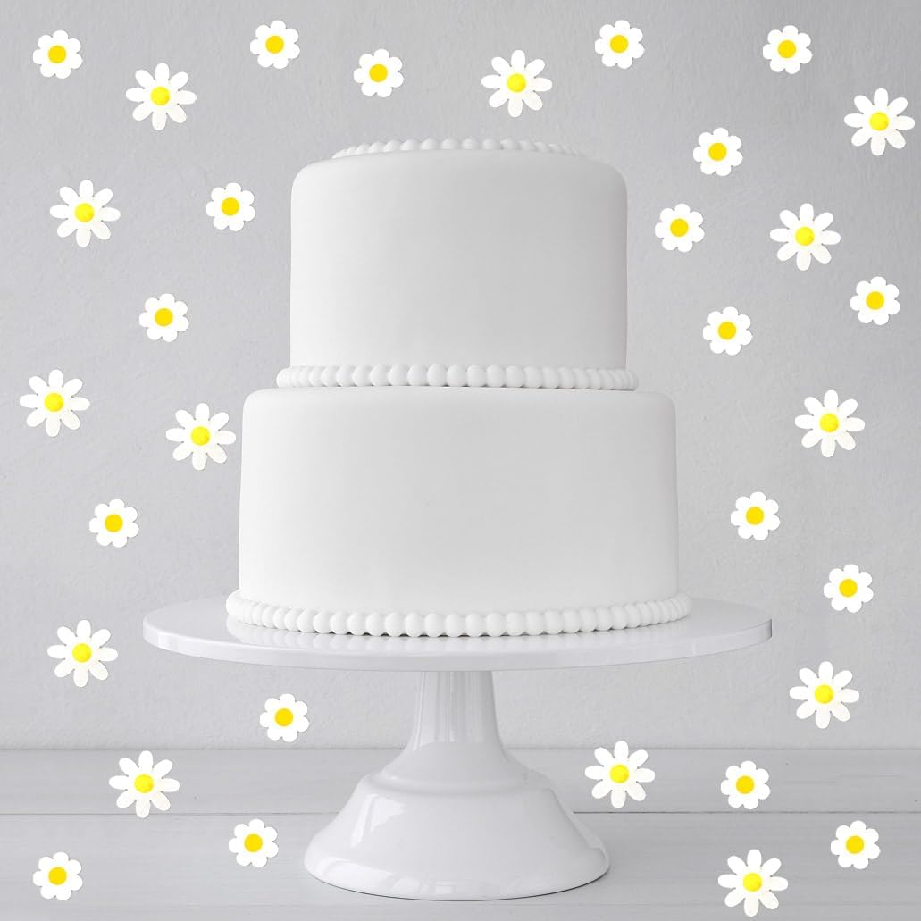 Daisy Confetti Flower Daisy Shape Table Scatters Confetti for Daisy Decorations Wedding Birthday Party Supplies Decorations Flower Party Sets