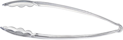 [Black Tongs 7.5'' Inches] Plasticpro 7.5'' Serving Tongs Heavy Duty Reusable Kitchen and BBQ Black Serving Tong for party's, Caterings, Events, Buffet, Weddings, And every Day use Pack of 12