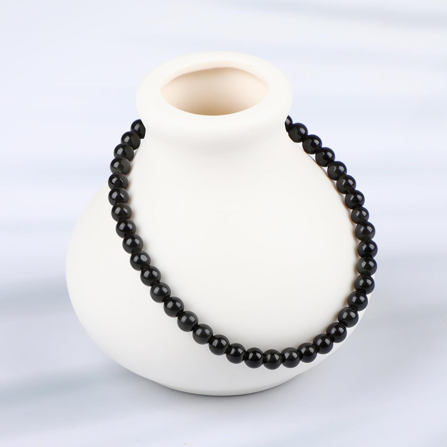 LPBeads Handmade Natural Gemstone Stretch Elastic Bracelet Healing Crystal Round Stone Beads Jewelry Gifts for Women Men