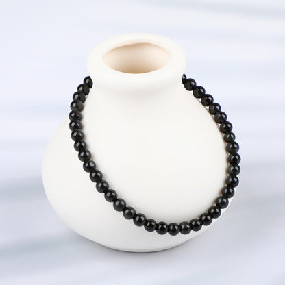 LPBeads Handmade Natural Gemstone Stretch Elastic Bracelet Healing Crystal Round Stone Beads Jewelry Gifts for Women Men