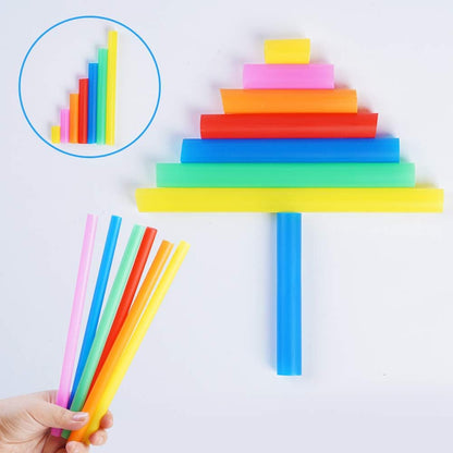 100 Pcs Jumbo Smoothie Straws,Colorful Disposable Wide-mouthed Large Straw.
