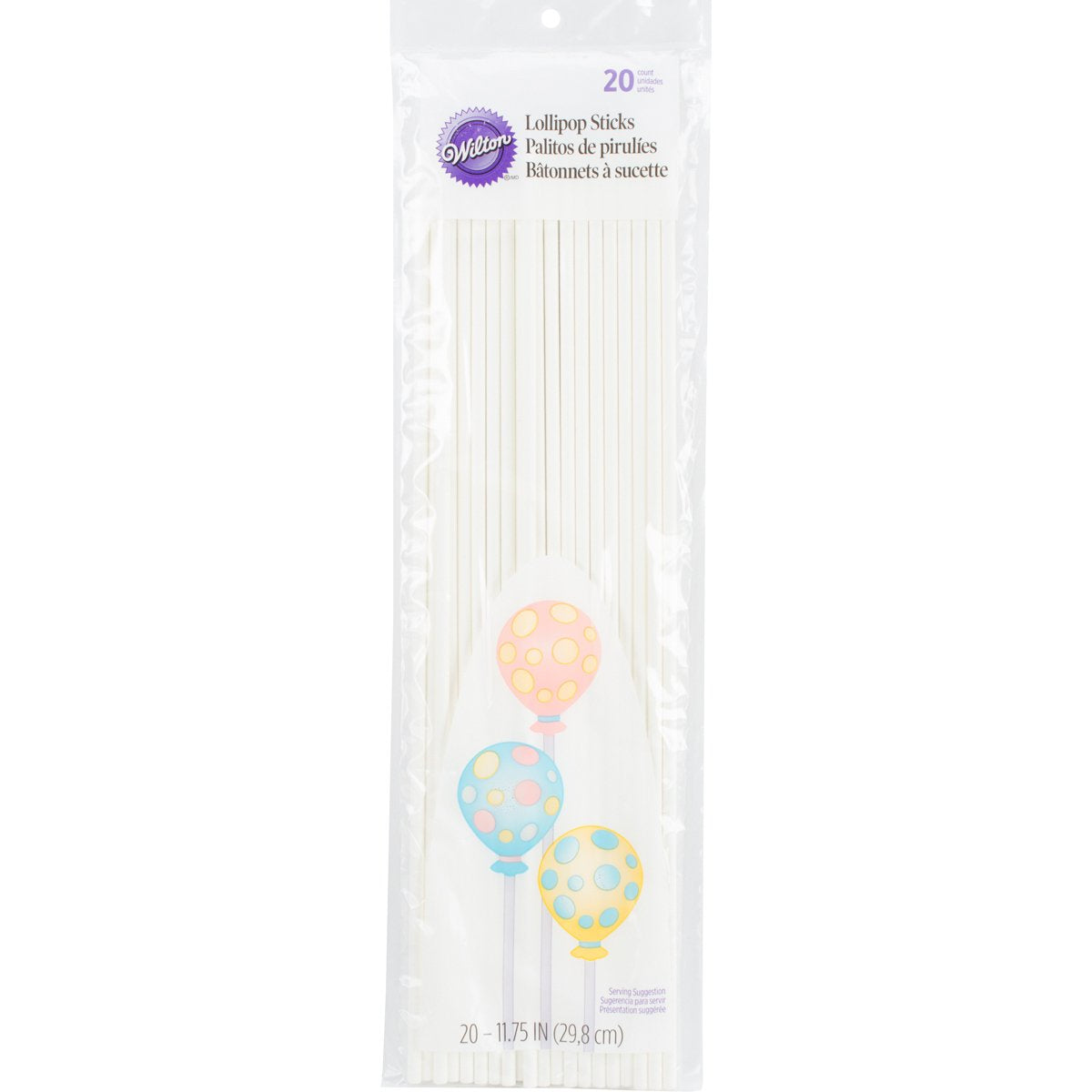 Wilton White Treat Sticks - Paper Sticks for Cake Pops, Lollipops & More - Baking Essentials - Candy Crafting Tools - 4-Inch - 150 Count