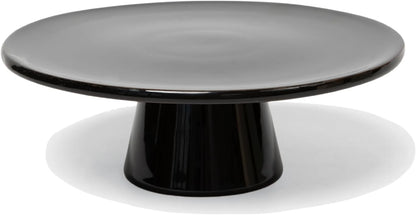 The Cake Stand – 10 Inch Gloss Ceramic Pedestal Cake Stand, Modern Footed Dessert Stand for Cakes, Cupcakes, Cookies & More (Periwinkle)