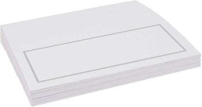 Single Line Border Printable Place Cards, Gold (Choose Color), Set of 60 (10 Sheets), Laser & Inkjet Printers - Wedding, Party, Dinner, and Special Events - Made in the USA
