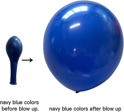 Zesliwy Navy Blue Silver Balloons Garland Kit, Navy Blue White Silver Confetti Balloons Arch Kit for Birthday Party Bridal Shower Wedding Graduation Class of 2025 Prom Decorations……