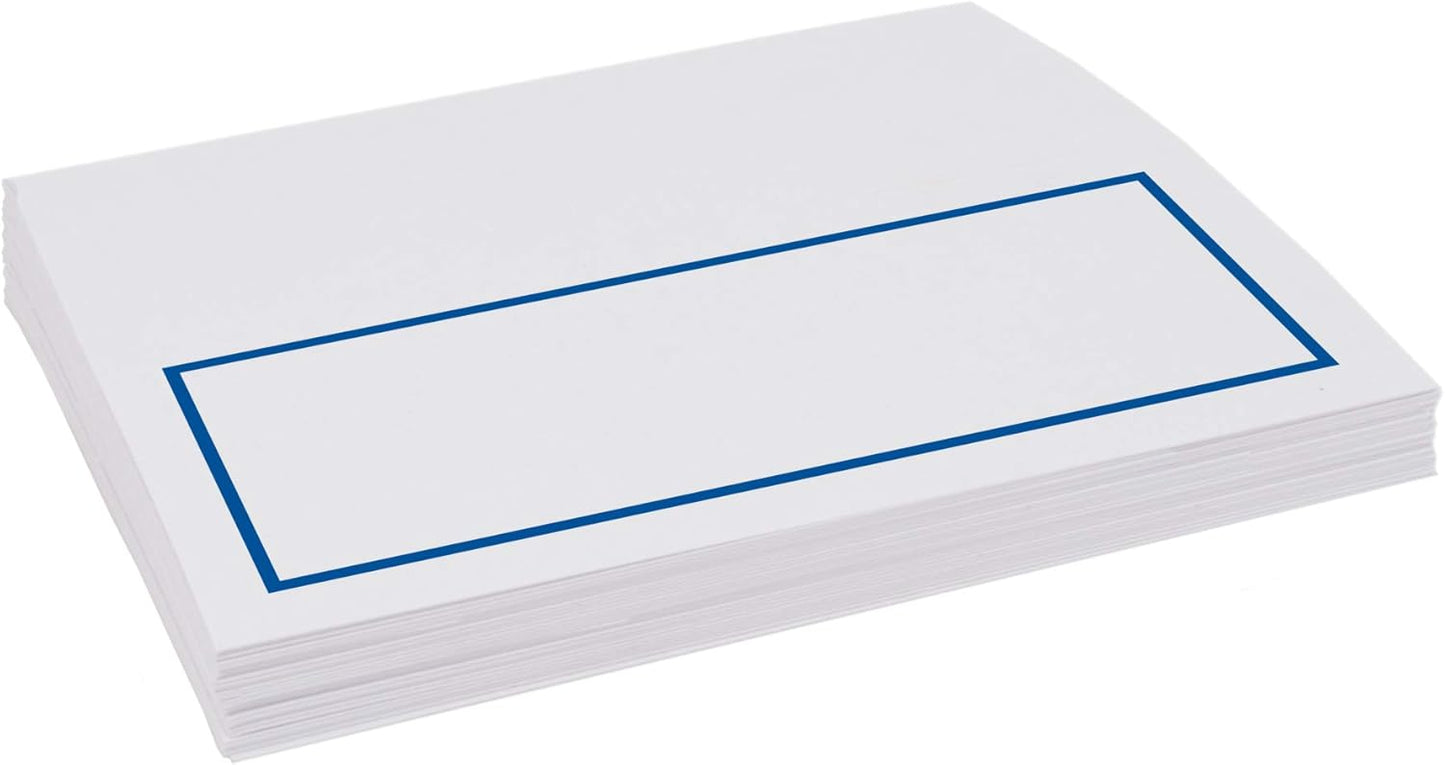 Single Line Border Printable Place Cards, Gold (Choose Color), Set of 60 (10 Sheets), Laser & Inkjet Printers - Wedding, Party, Dinner, and Special Events - Made in the USA