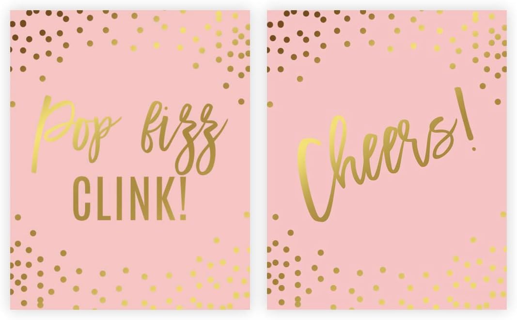 Andaz Press Blush Pink and Metallic Gold Confetti Polka Dots Bachelorette Party Bridal Shower Collection, Scavenger Hunt Game Cards, 20-Pack