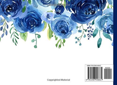 90th Birthday Guest Book: Blue Roses 90th Birthday Guest Book with Gift Log for Birthday Parties