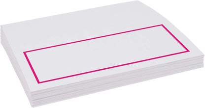 Single Line Border Printable Place Cards, Gold (Choose Color), Set of 60 (10 Sheets), Laser & Inkjet Printers - Wedding, Party, Dinner, and Special Events - Made in the USA