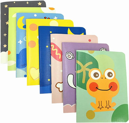 ALIMITOPIA 24pcs Mini Notebook Portable Pocket Notebook Journal Steno Memo MiniDaily NotePad,3.5X5 inches,24 sheets,College Ruled Pages(Cartoon Animals)