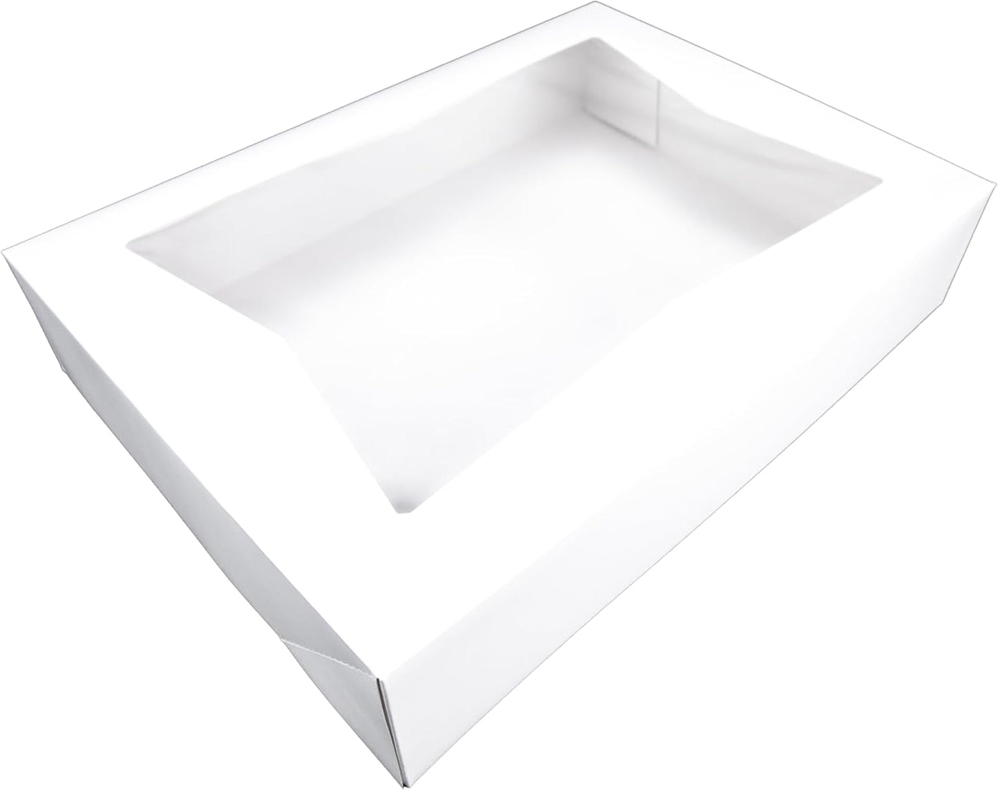 Southern Champion Tray 1029 Premium Clay Coated Kraft Paperboard White Non-Window Sheet Cake and Utility Box, 19" Length x 14" Width x 4" Height, 1/2 Sheet (Case of 50)