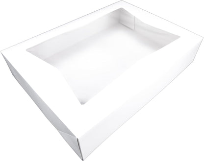 Southern Champion Tray 1029 Premium Clay Coated Kraft Paperboard White Non-Window Sheet Cake and Utility Box, 19" Length x 14" Width x 4" Height, 1/2 Sheet (Case of 50)