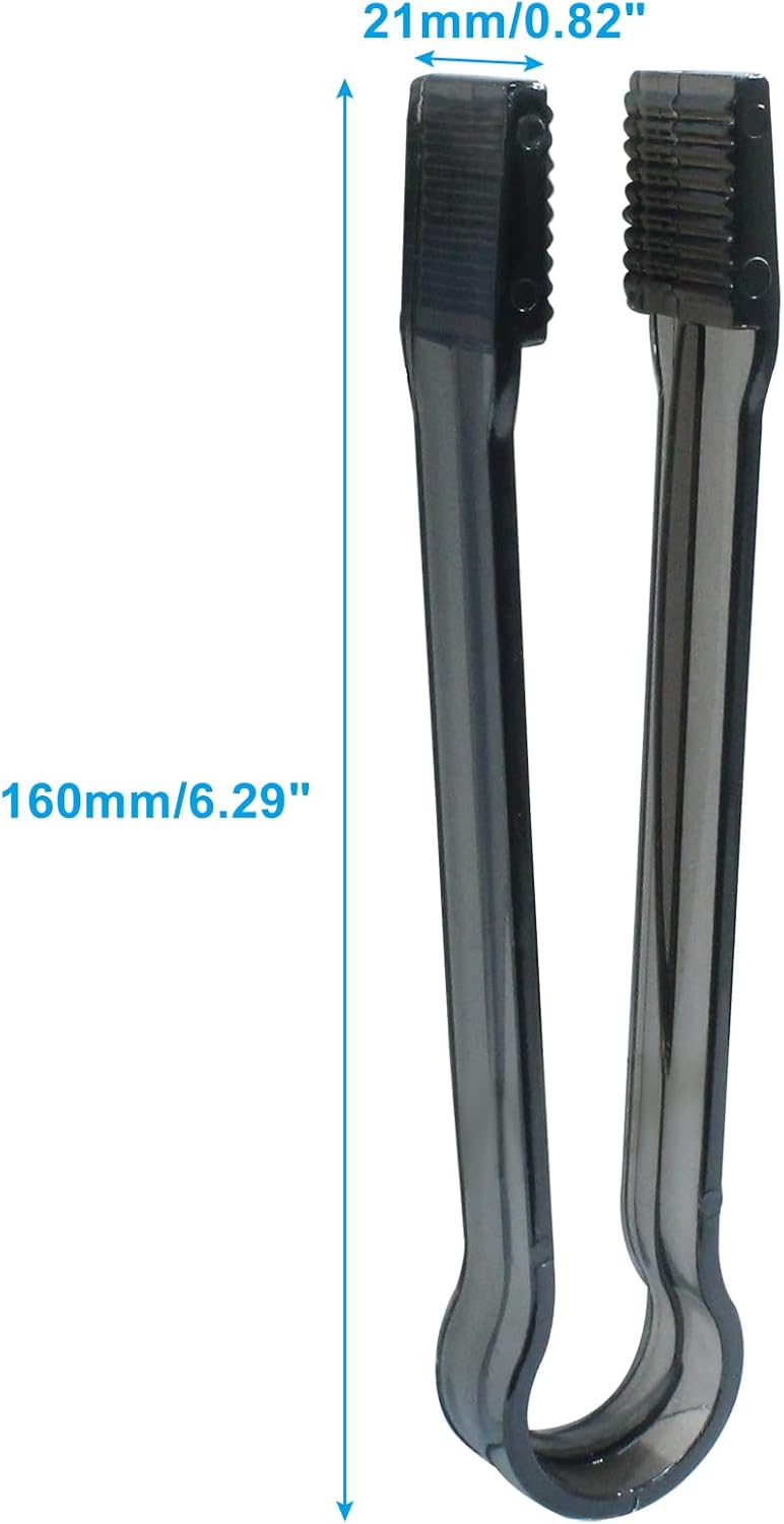 8 Pcs Plastic Buffet Serving Tongs, Mini Appetizers Tongs for Food(Clear)