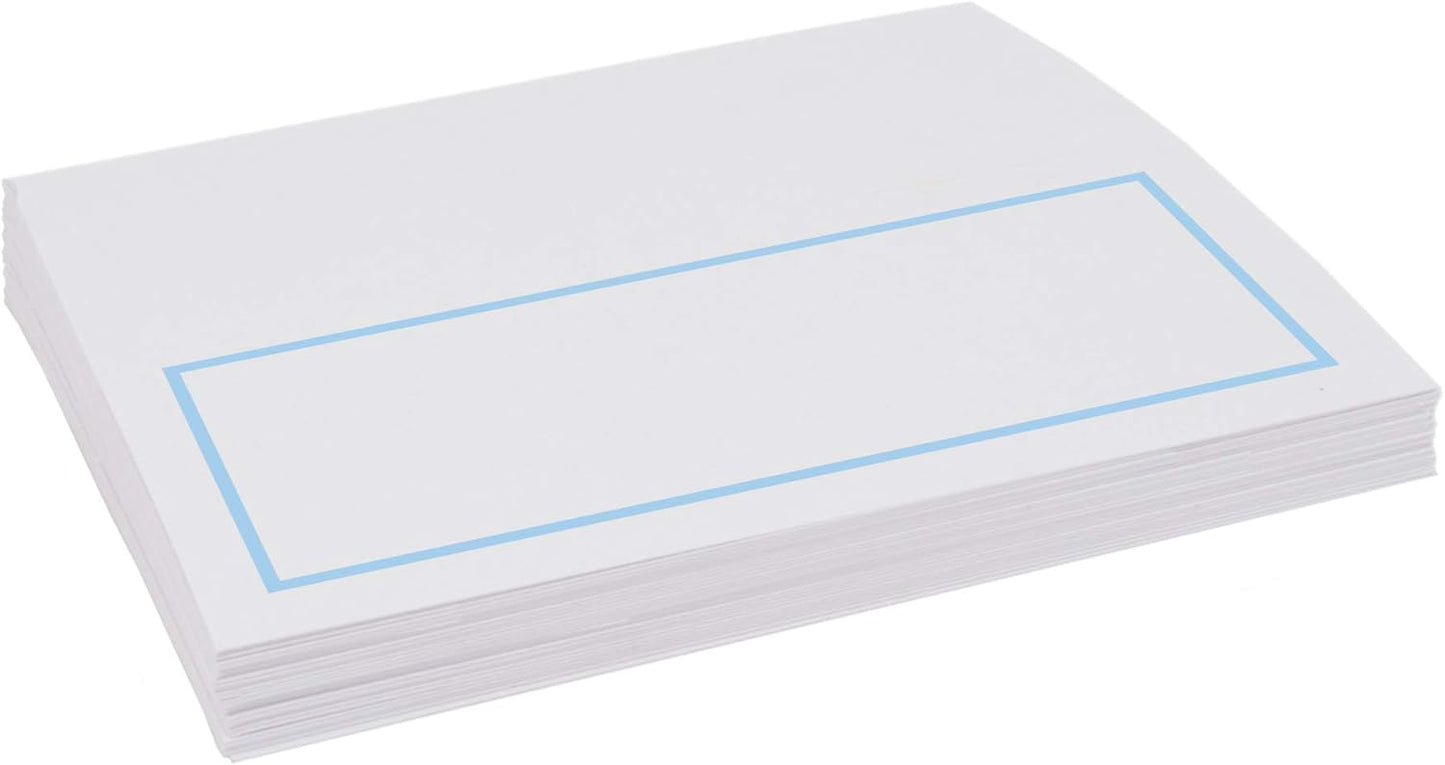 Single Line Border Printable Place Cards, Gold (Choose Color), Set of 60 (10 Sheets), Laser & Inkjet Printers - Wedding, Party, Dinner, and Special Events - Made in the USA