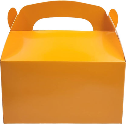 The Dreidel Company 12-Pack Black Gable Treat Boxes, Goodies Favor Box for Kids Birthday, Candy Boxes Party Favors, Weddings Events, Baby Shower, 6.25" x 3.5" x 3.5" Inch