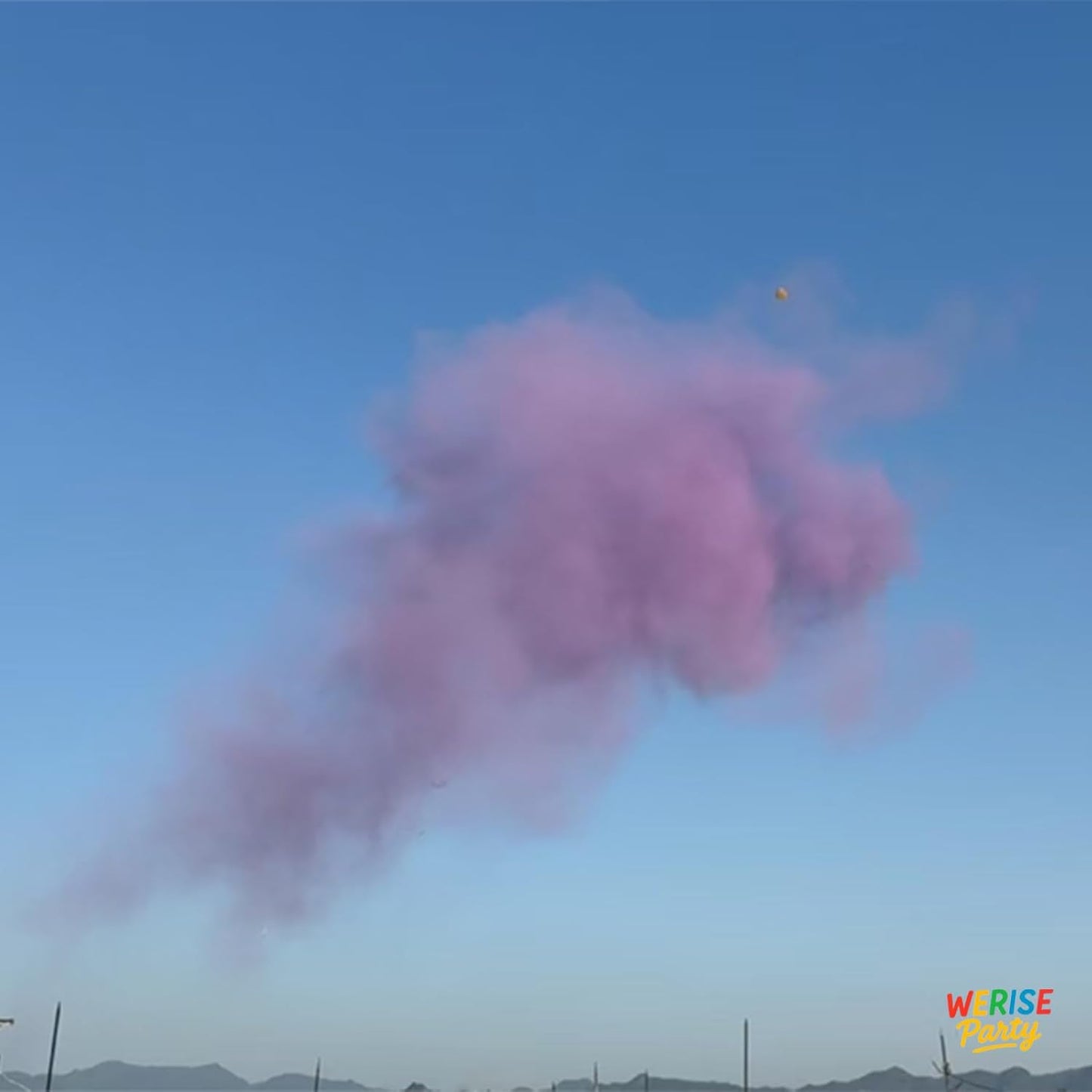 Red Powder Cannon Poppers, WERISE Party Biodegradable Smoke Poppers Cannon 12 Inch Powder Poppers for Birthday Party Valentines Day and Graduation 2 Pack