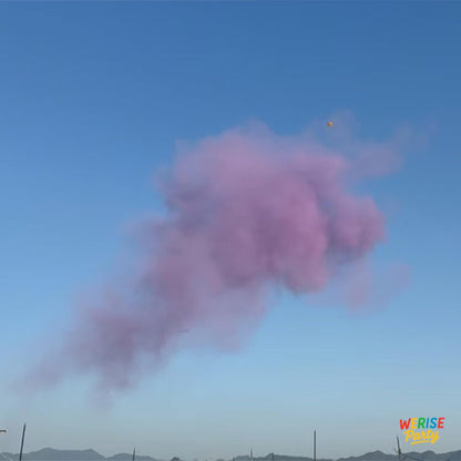Red Powder Cannon Poppers, WERISE Party Biodegradable Smoke Poppers Cannon 12 Inch Powder Poppers for Birthday Party Valentines Day and Graduation 2 Pack