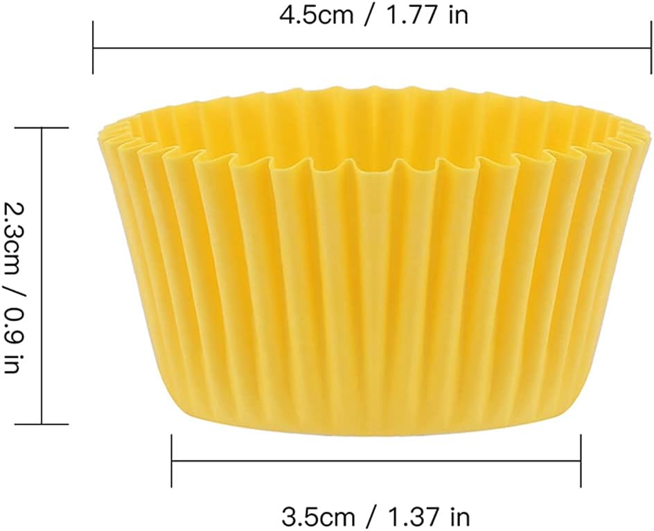 Gifbera Bright Rainbow Standard Cupcake Liners Solid Colorful Paper Baking Cups 400-Count