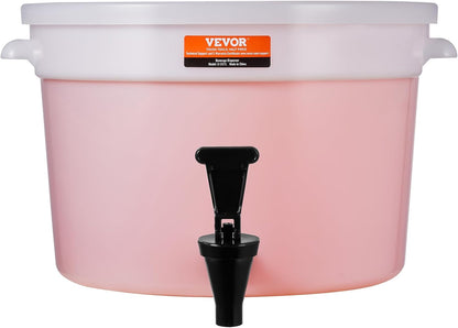 VEVOR Beverage Dispenser, 5 Gallon *2 Drink Dispensers for Parties, Plastic Juice Dispenser with Spigot and Lid, Iced Tea Lemonade Juice Water Dispenser, for Restaurants, Hotels, Parties, 2 Pack