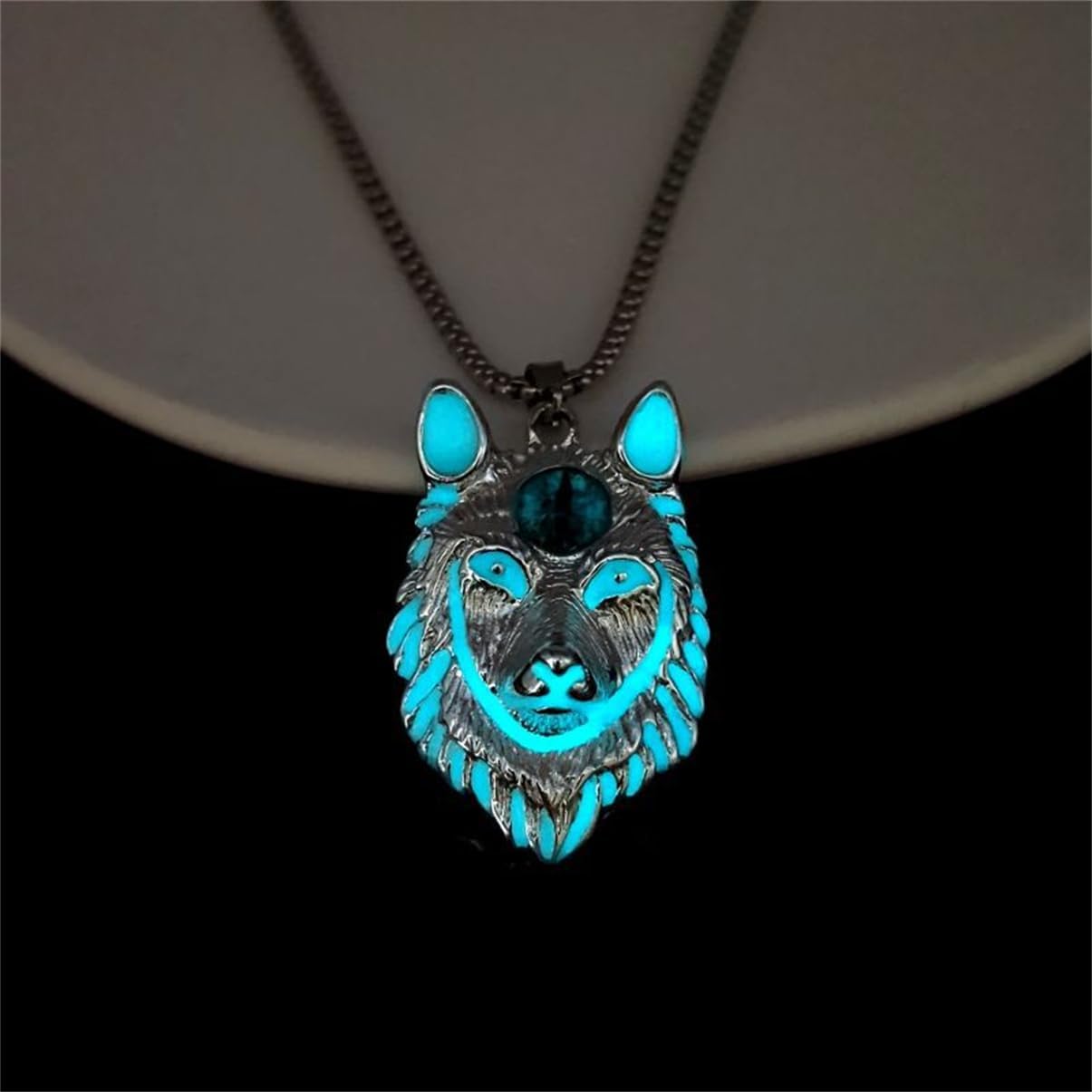 Spider Necklace for Men Women,Punk Luminous Animal Pendant,Spider Charm Pendant Necklace,Hip-hop Glow in the Dark Jewelry